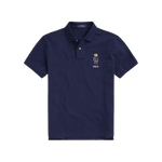 Polo Custom Slim Fit con Polo Bear - ECRU