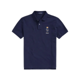 Polo Custom Slim Fit con Polo Bear - ECRU