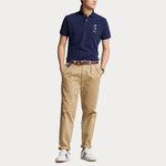 Polo Custom Slim Fit con Polo Bear - ECRU