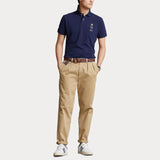 Polo Custom Slim Fit con Polo Bear - ECRU