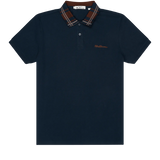 Polo Dark Navy Collar Interest - ECRU