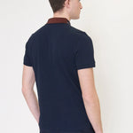 Polo Dark Navy Collar Interest - ECRU