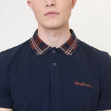 Polo Dark Navy Collar Interest - ECRU