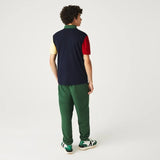 Polo de hombre Lacoste regular fit en petit piqué de algodón con diseño color block - ECRU