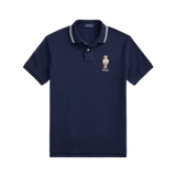 Polo de Hombre Ralph Lauren piqué Custom Slim con Polo Bear - ECRU