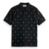 Polo De Piqué Con Estampado Allover De Algodón Orgánico - ECRU