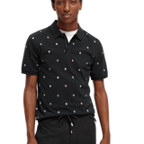 Polo De Piqué Con Estampado Allover De Algodón Orgánico - ECRU