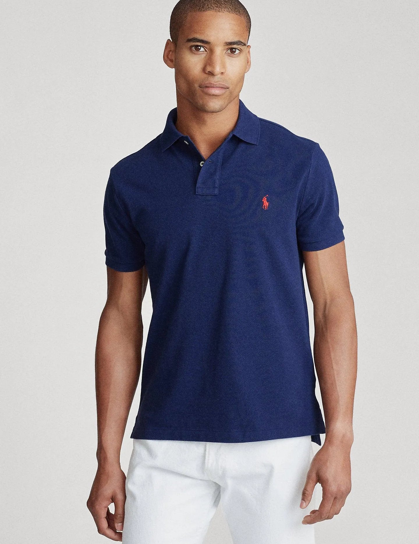 Polo de piqué Custom Slim Fit - ECRU