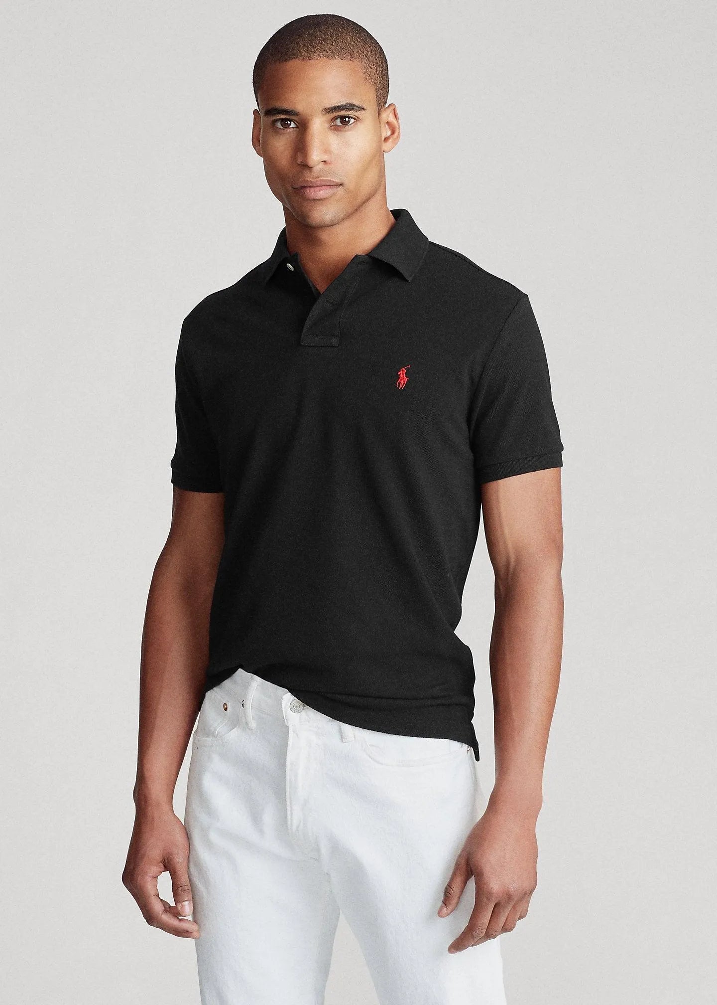 Polo de piqué Custom Slim Fit - ECRU