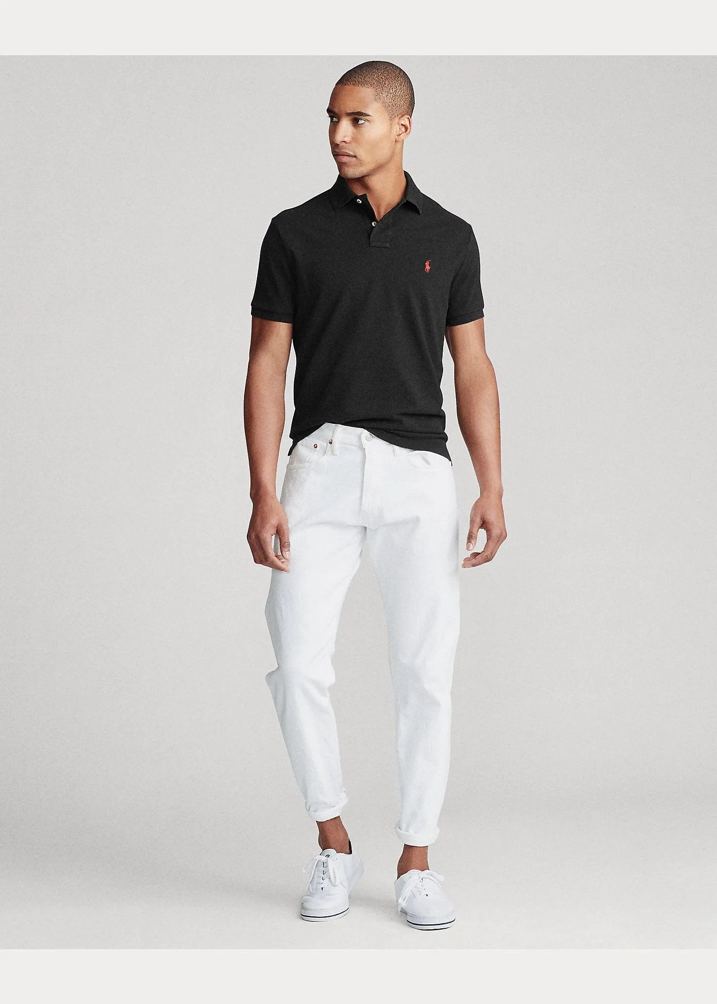 Polo de piqué Custom Slim Fit - ECRU