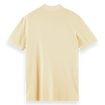 Polo de piqué de mezcla de algodón orgánico teñido en prenda - ECRU