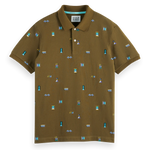 Polo de Piqué Orgánico Printed - ECRU