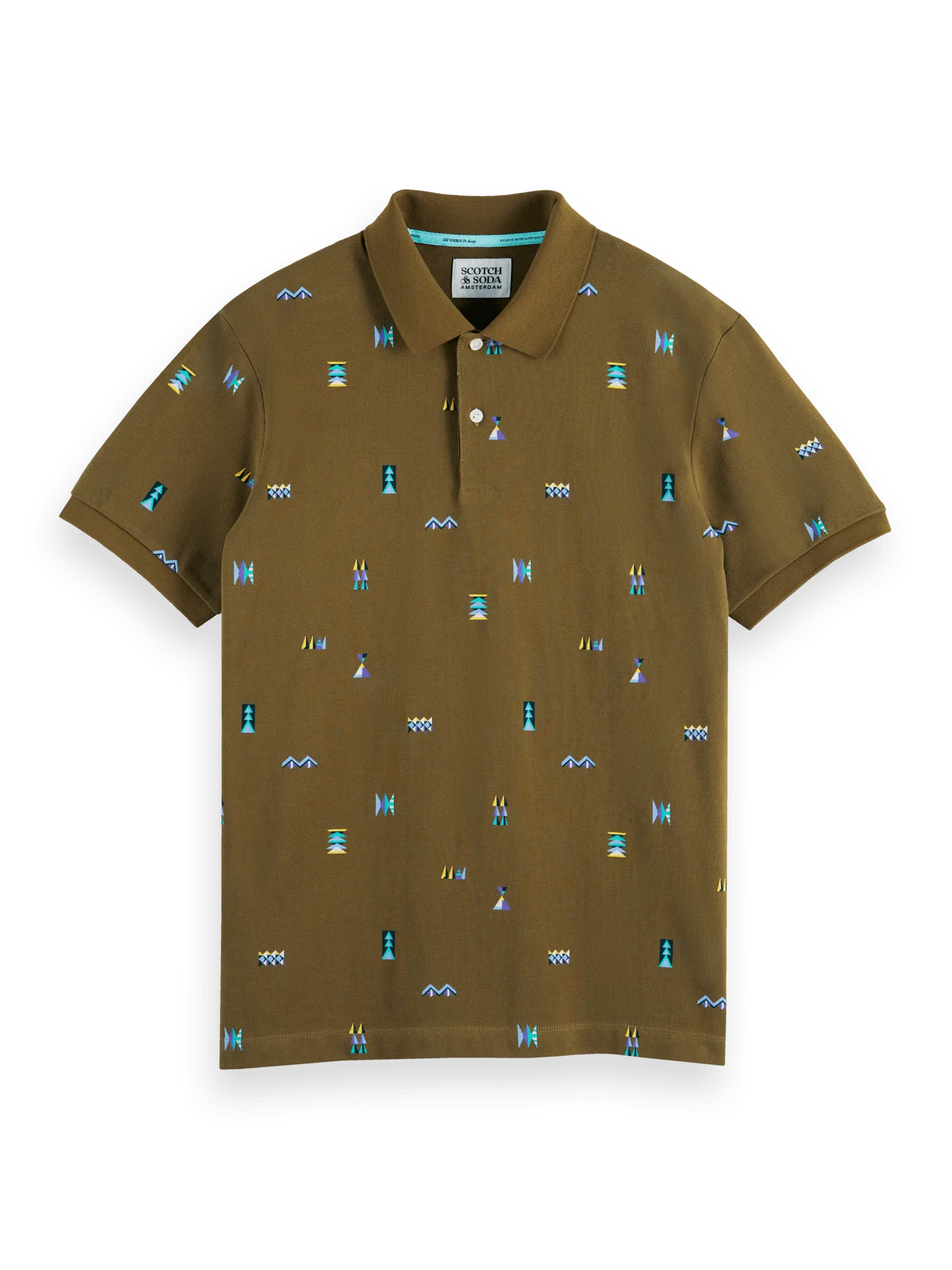 Polo de Piqué Orgánico Printed - ECRU