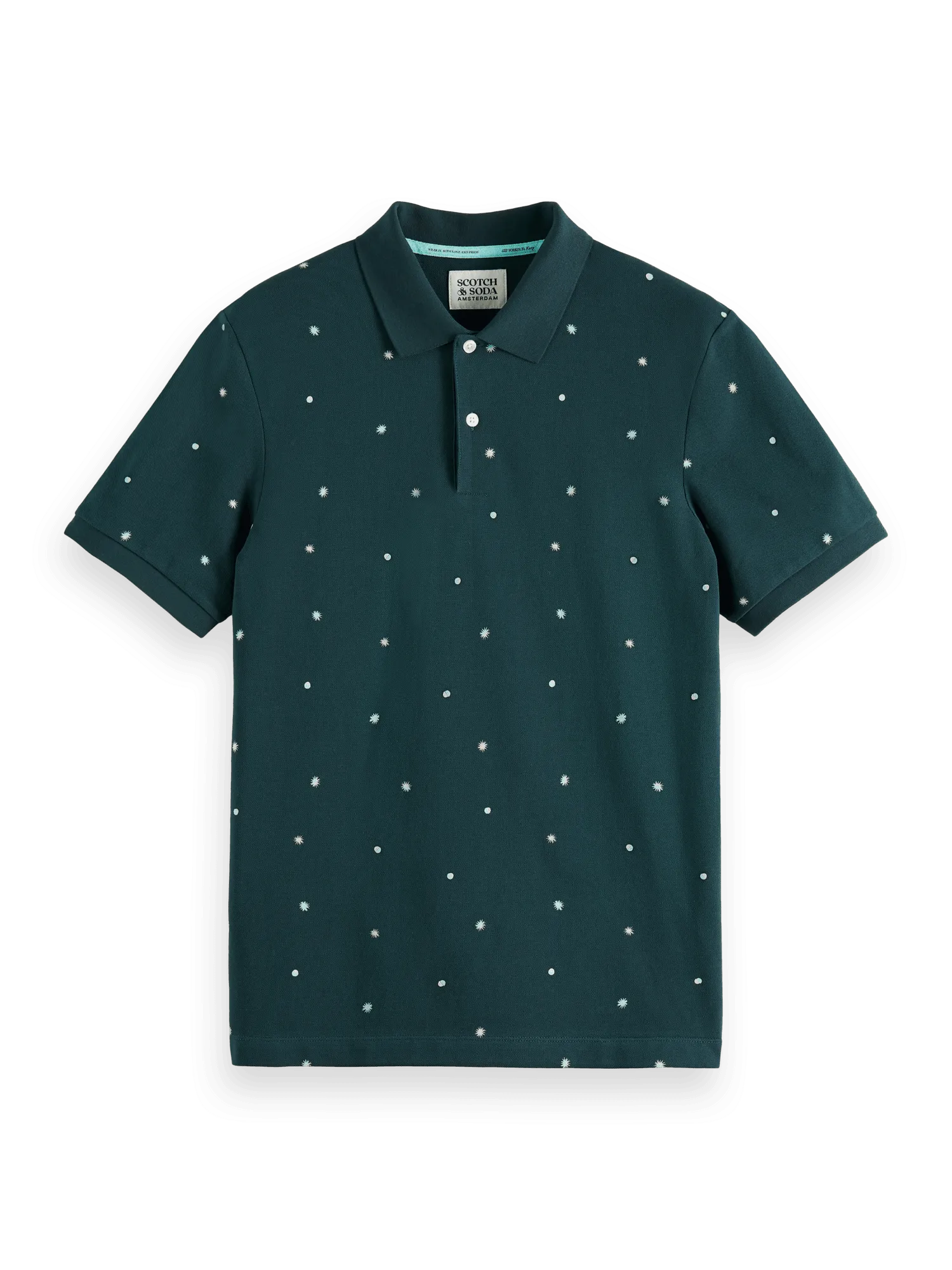 Polo de Piqué Orgánico Printed - ECRU