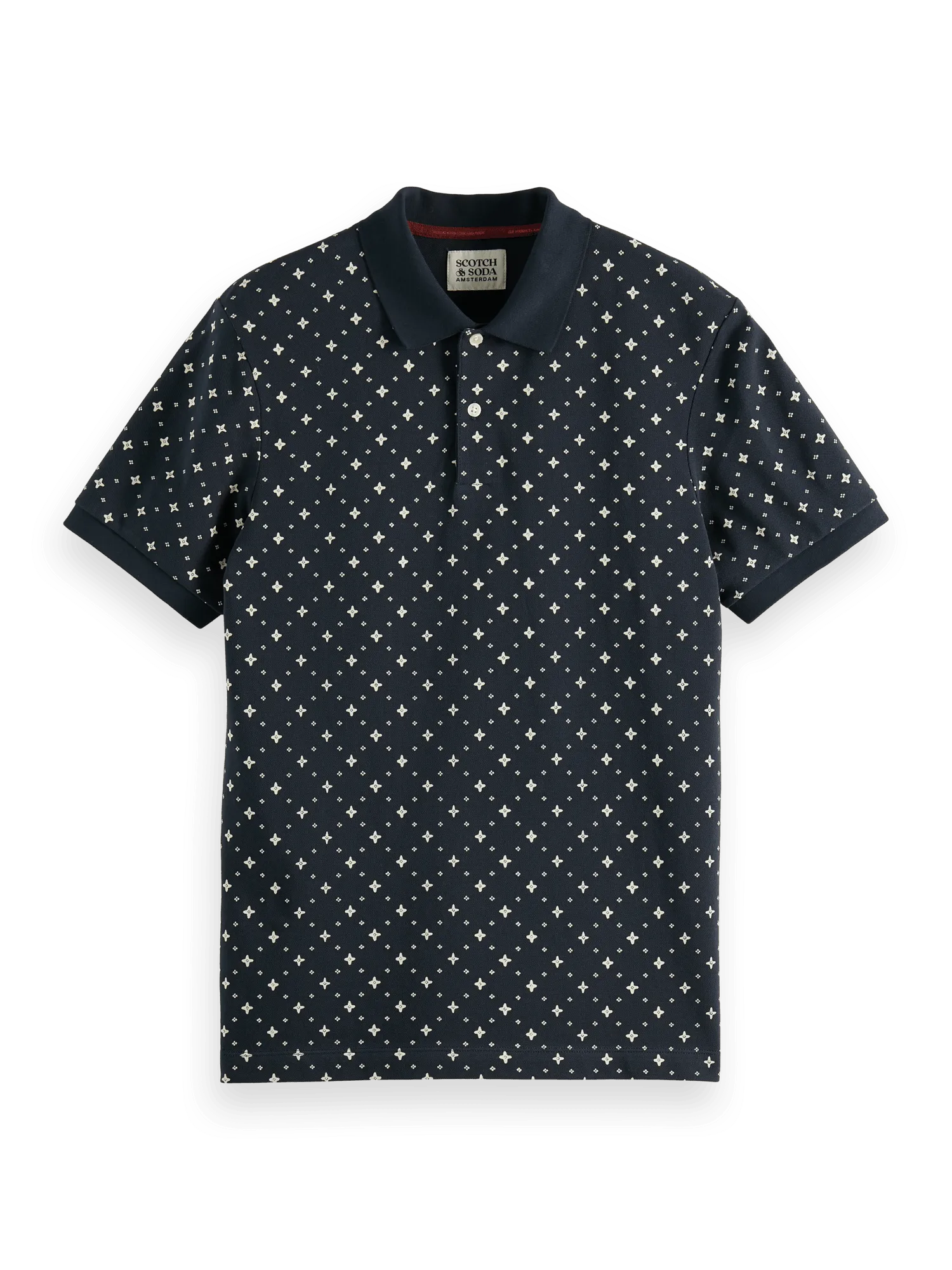 Polo de Piqué Orgánico Printed - ECRU
