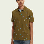 Polo de Piqué Orgánico Printed - ECRU