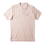 Polo Edmmond de Hombre Manga Corta Wilson Plain Pink - ECRU