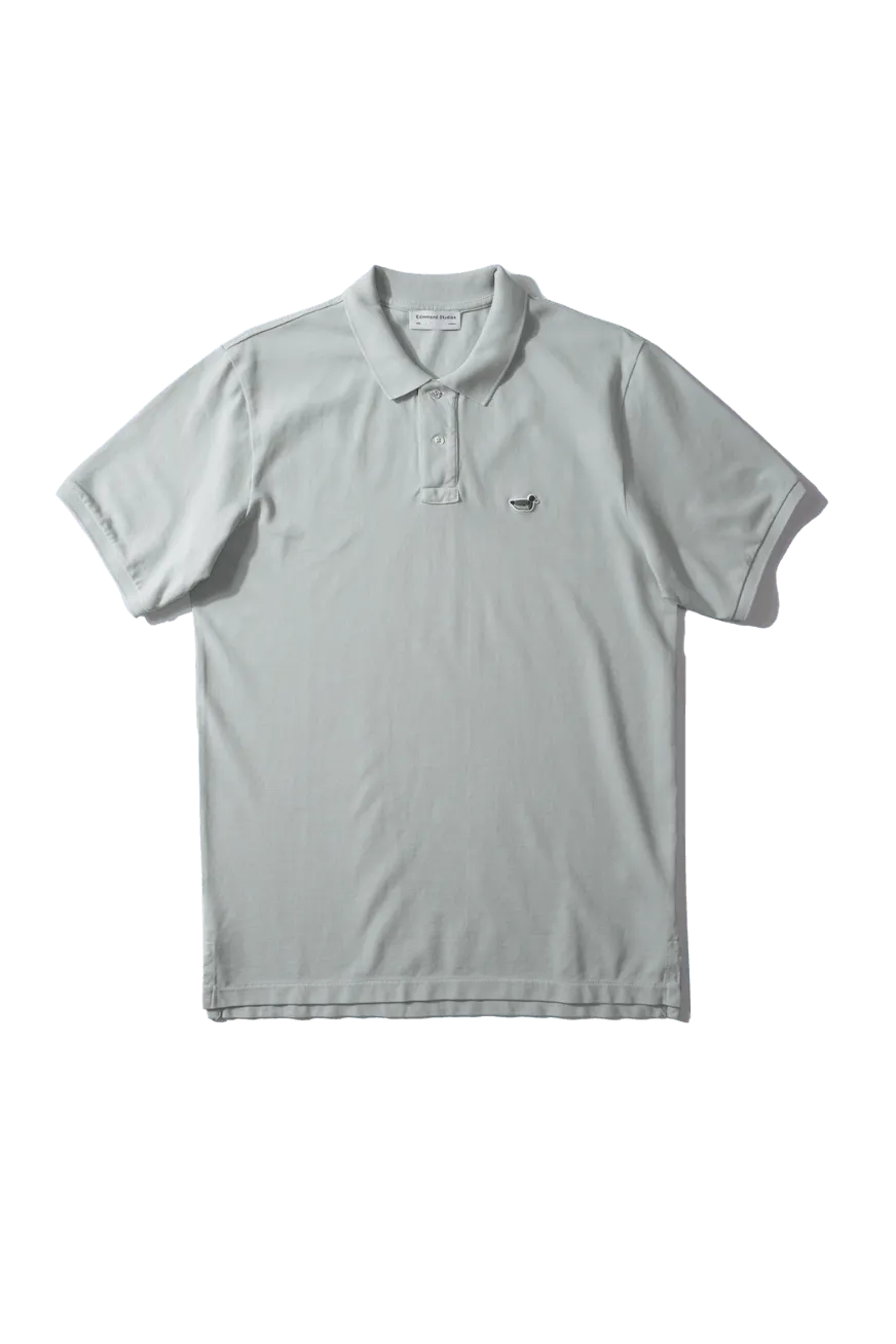 Polo Edmmond de Hombre Manga Corta Wilson Plain Sage - ECRU