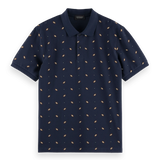Polo estampado de algodón orgánico - ECRU