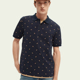 Polo estampado de algodón orgánico - ECRU