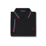 Polo Fred Perry M3600 Black / Glacier / Blood - ECRU