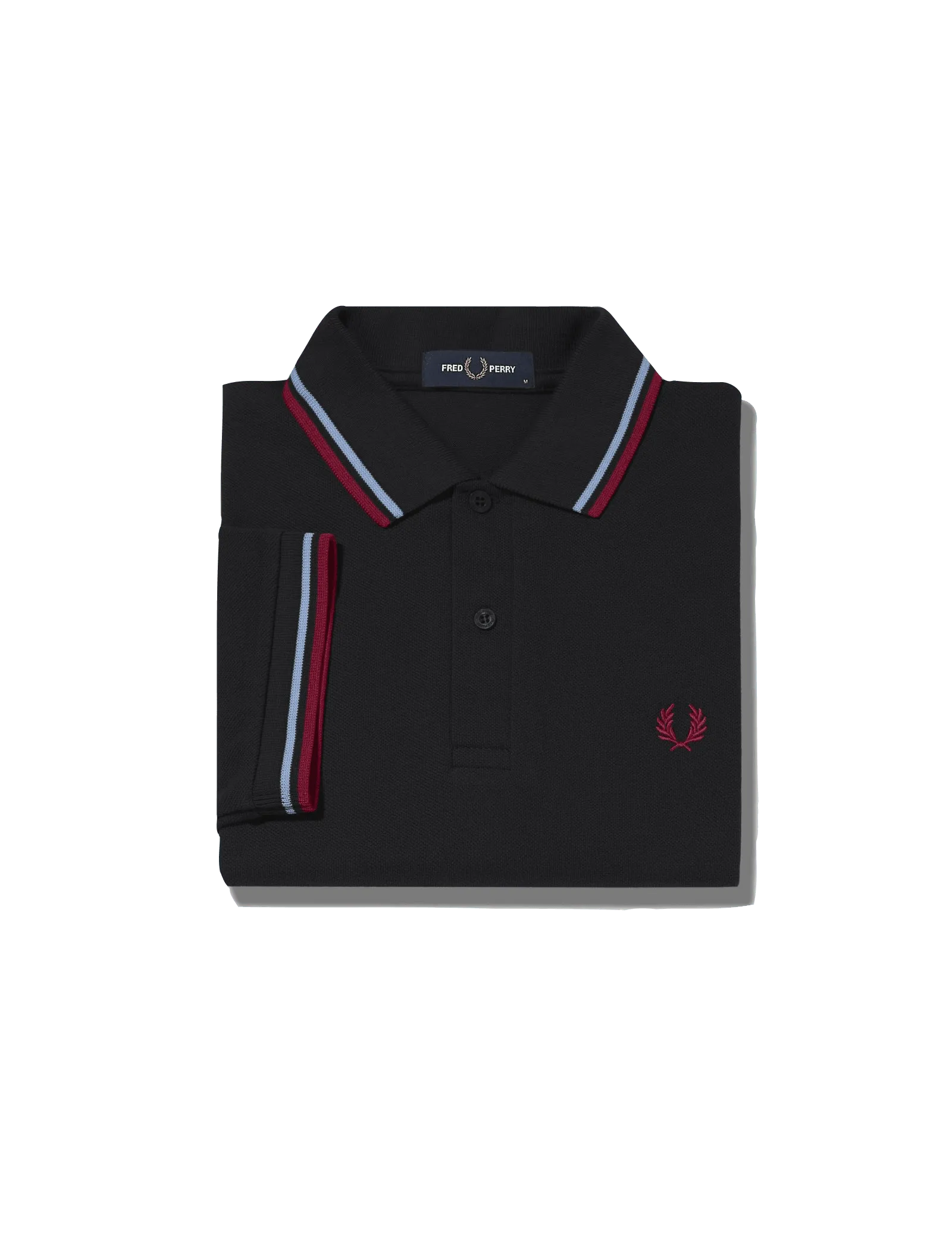 Polo Fred Perry M3600 Black / Glacier / Blood - ECRU