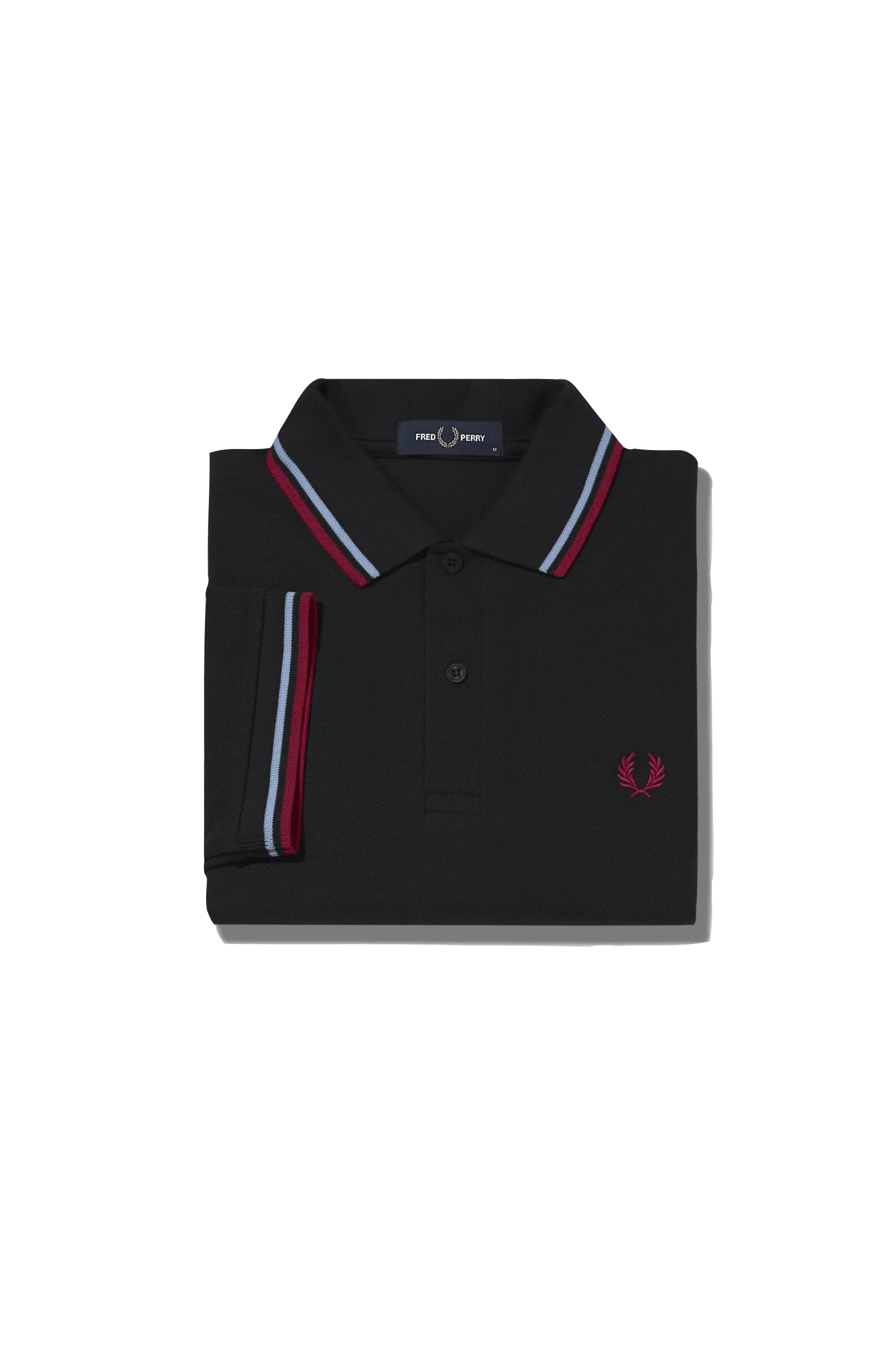 Polo Fred Perry M3600 Black / Glacier / Blood - ECRU