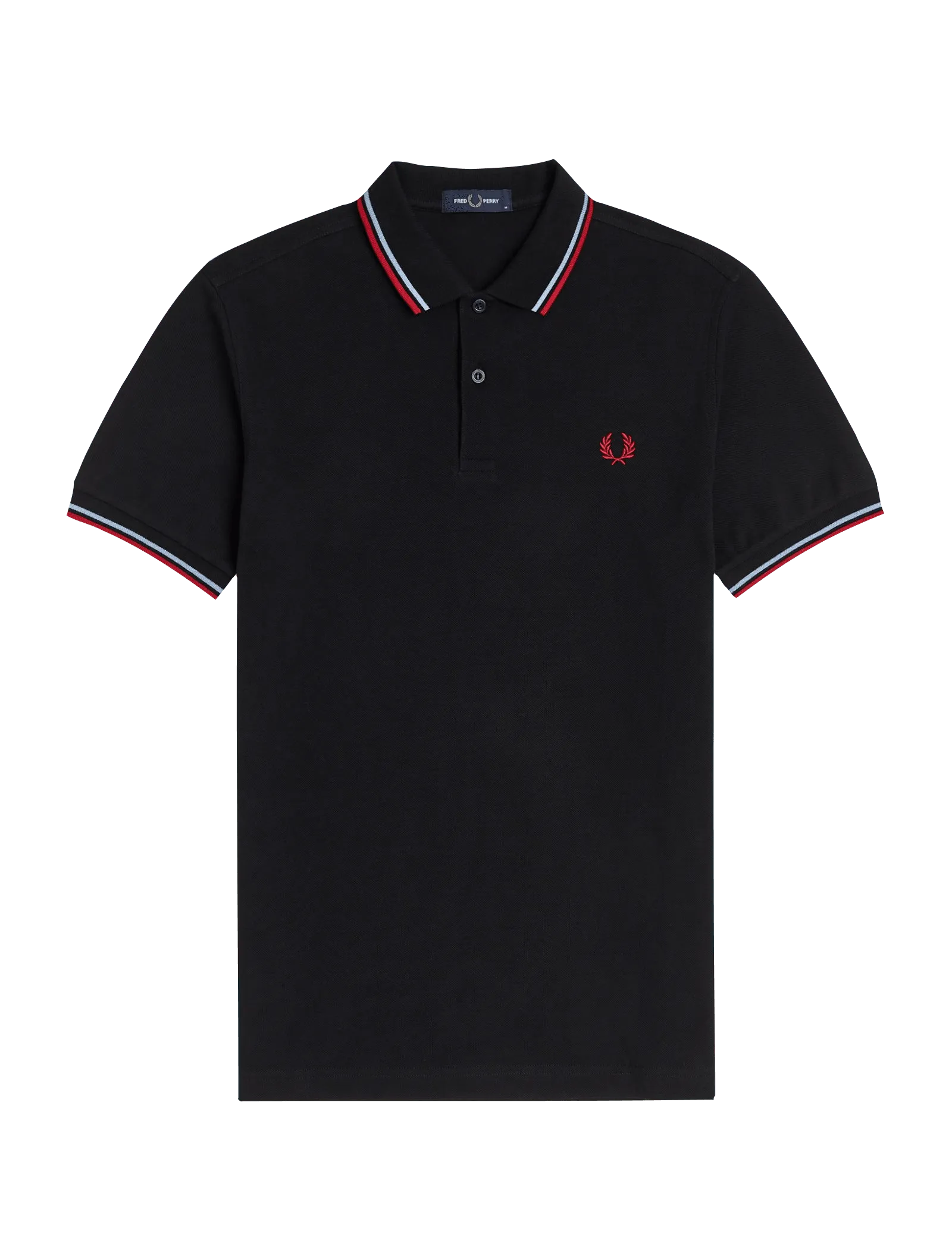 Polo Fred Perry M3600 Black / Glacier / Blood - ECRU