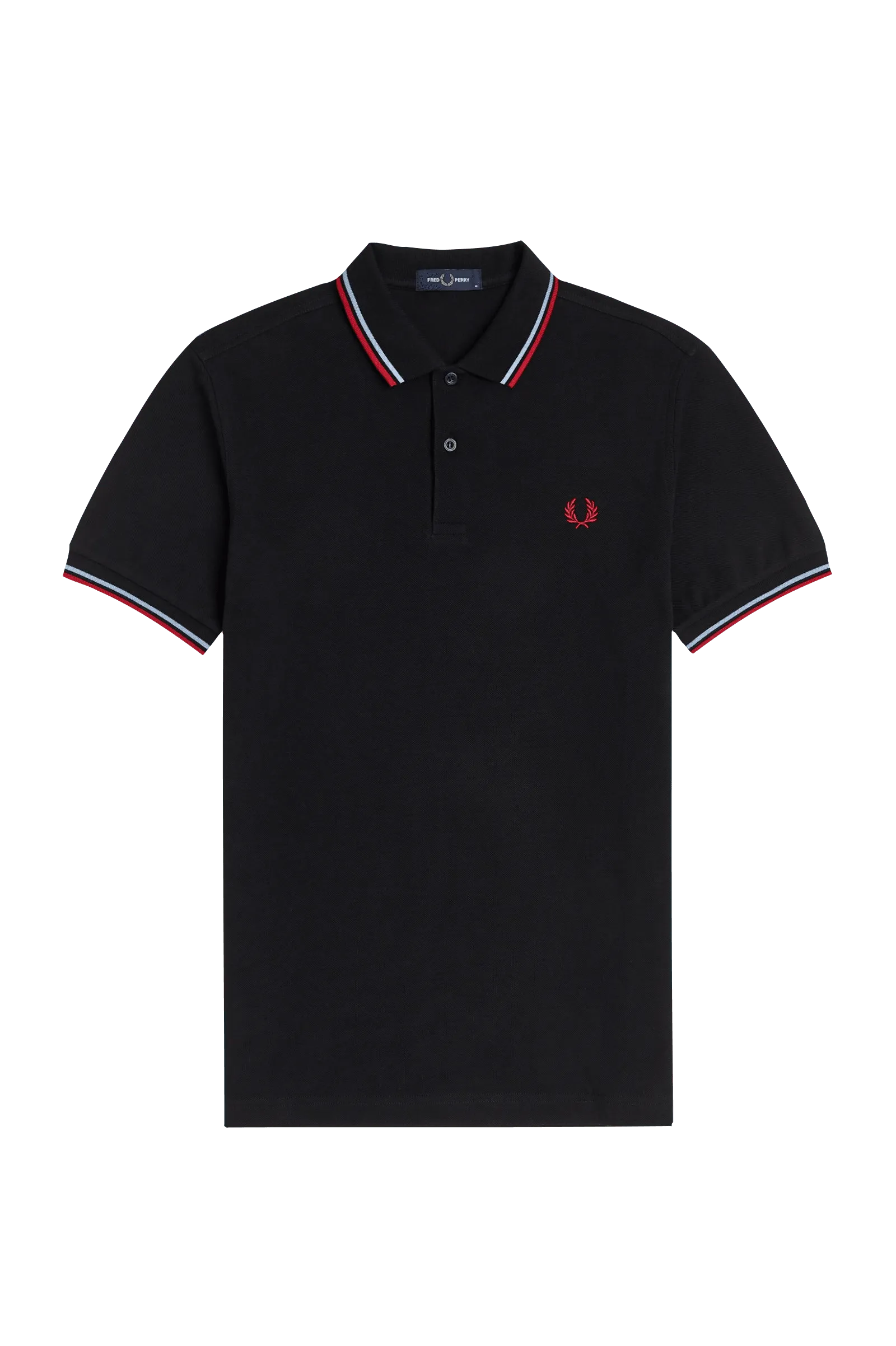 Polo Fred Perry M3600 Black / Glacier / Blood - ECRU