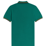 Polo Fred Perry M3600 Bottle Green Amber Carbon Blue - ECRU