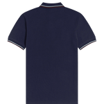 Polo Fred Perry M3600 Carbon Blue Brighton Blue Aubergine - ECRU