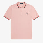 Polo Fred Perry M3600 Rosa tiza Rojo lavado Negro - ECRU