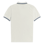 Polo Fred Perry M3600 Snow White 1964 Royal Tartan Green - ECRU