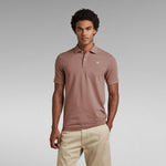 Polo G-Star de Hombre Dunda Slim Chocolate Berry - ECRU