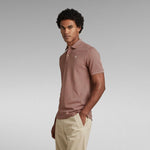 Polo G-Star de Hombre Dunda Slim Chocolate Berry - ECRU