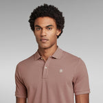Polo G-Star de Hombre Dunda Slim Chocolate Berry - ECRU