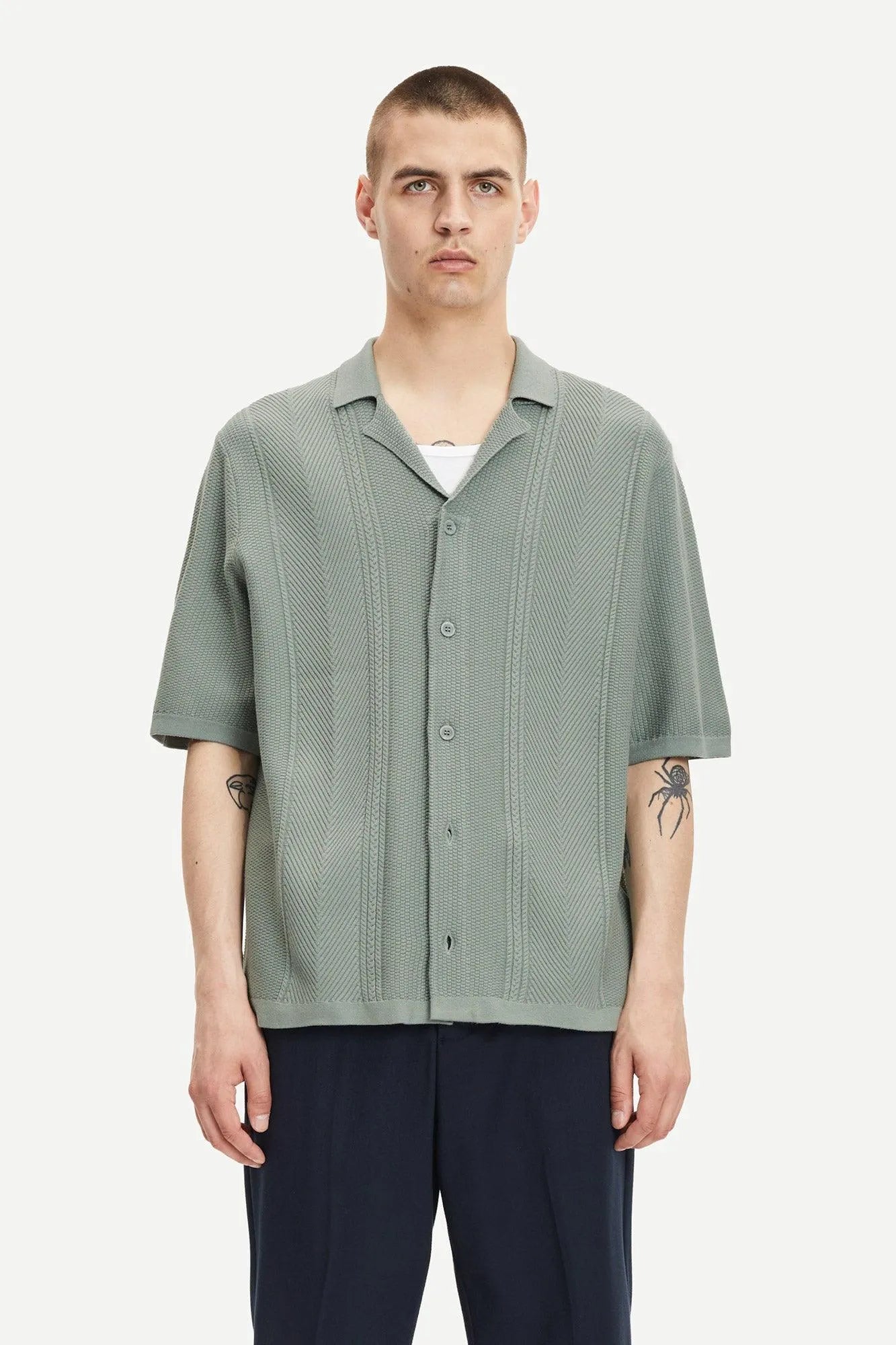 Polo Lewis Green Milieu - ECRU