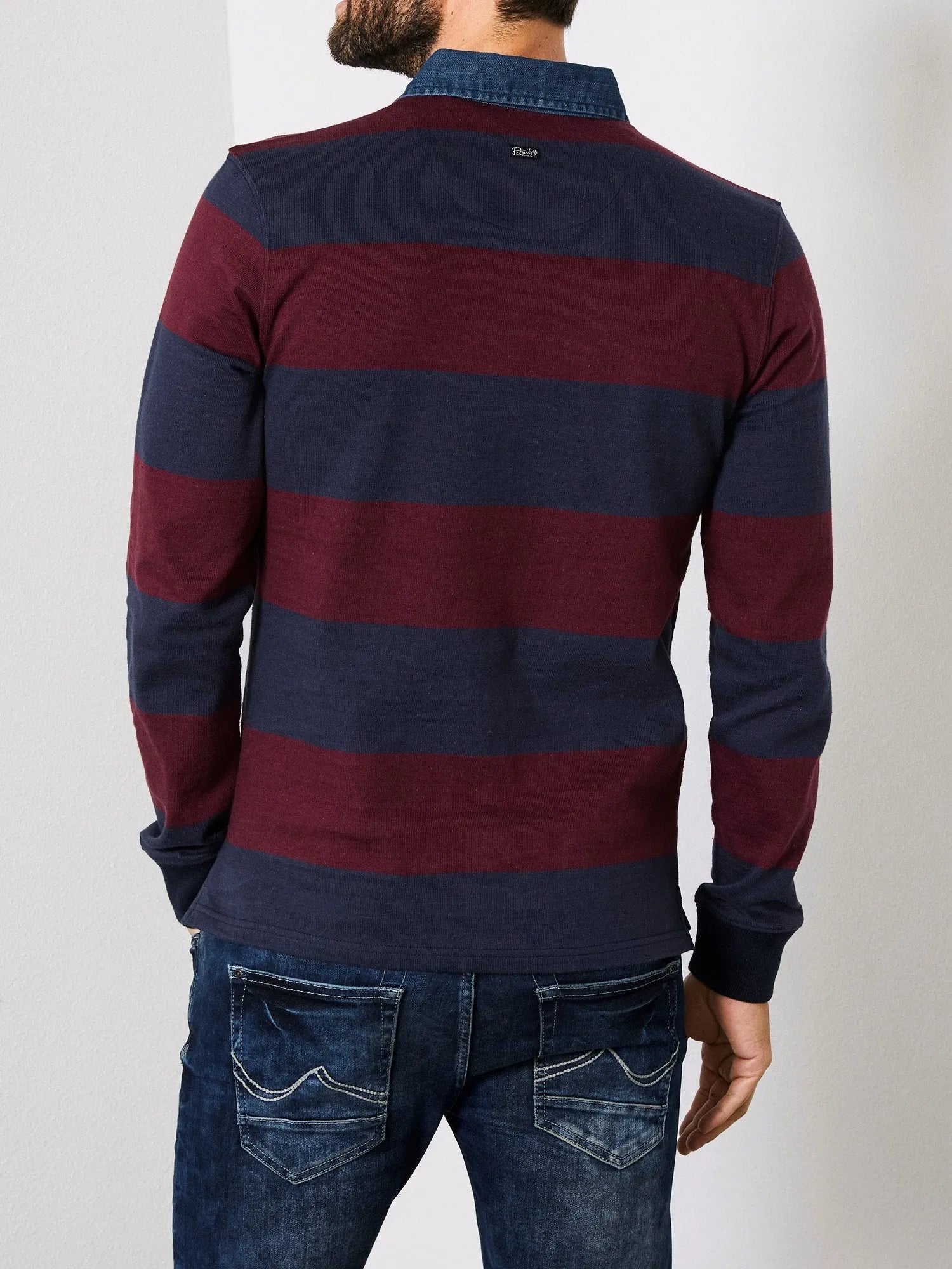 Polo manga larga - ECRU