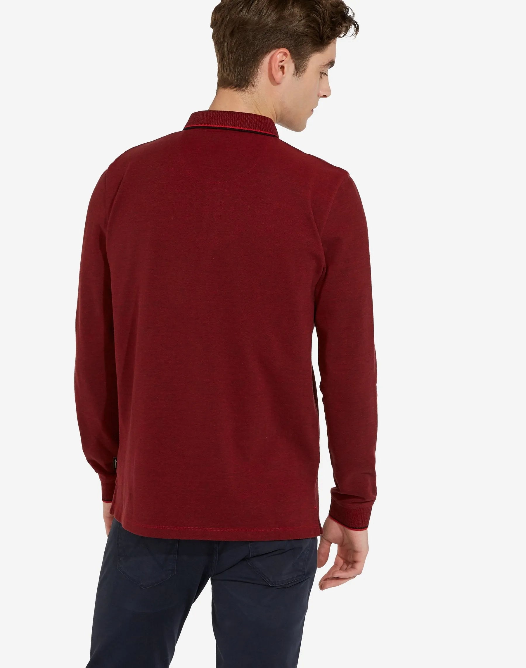 Polo Manga Larga - ECRU