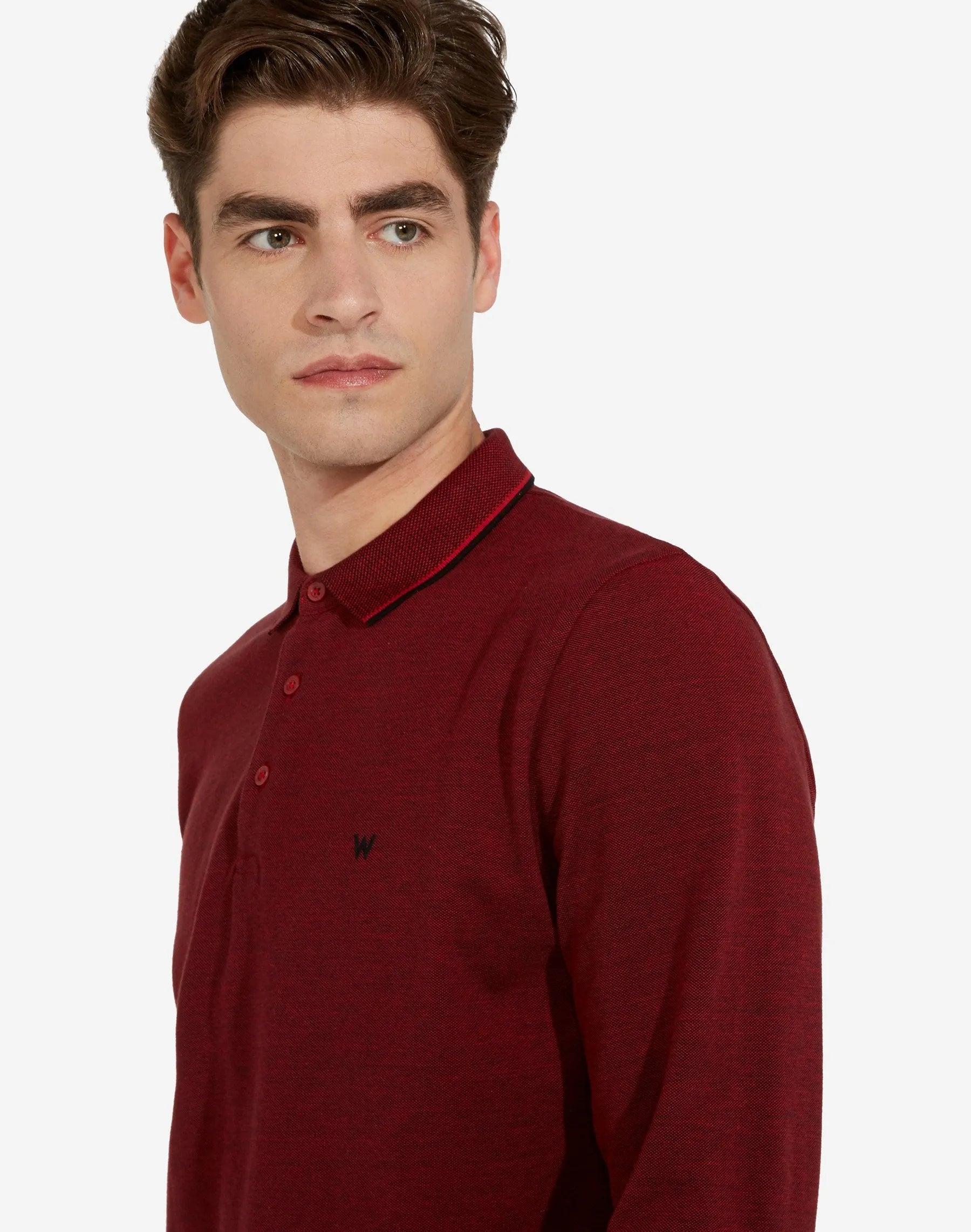 Polo Manga Larga - ECRU