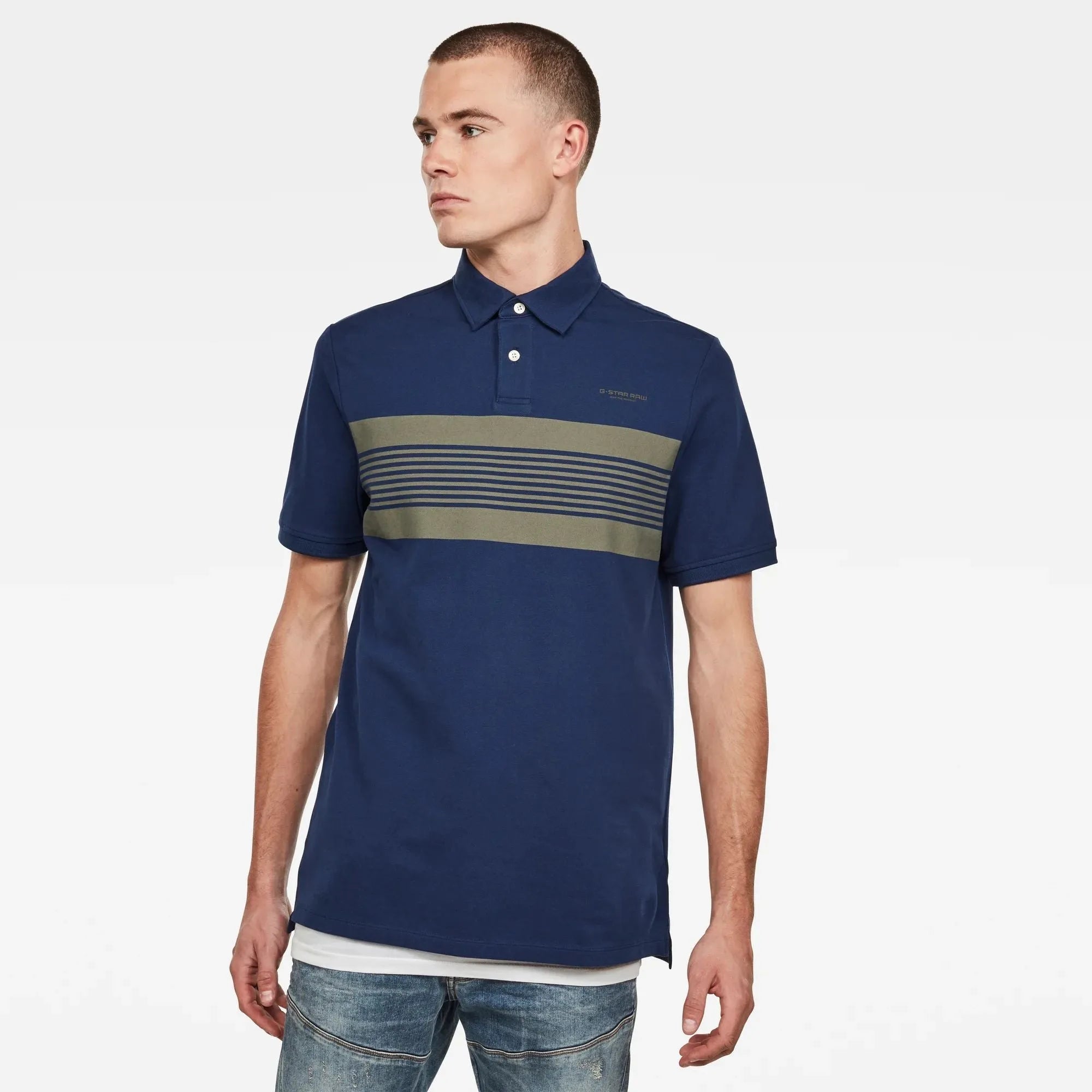 Polo Memula Stripe GR - ECRU