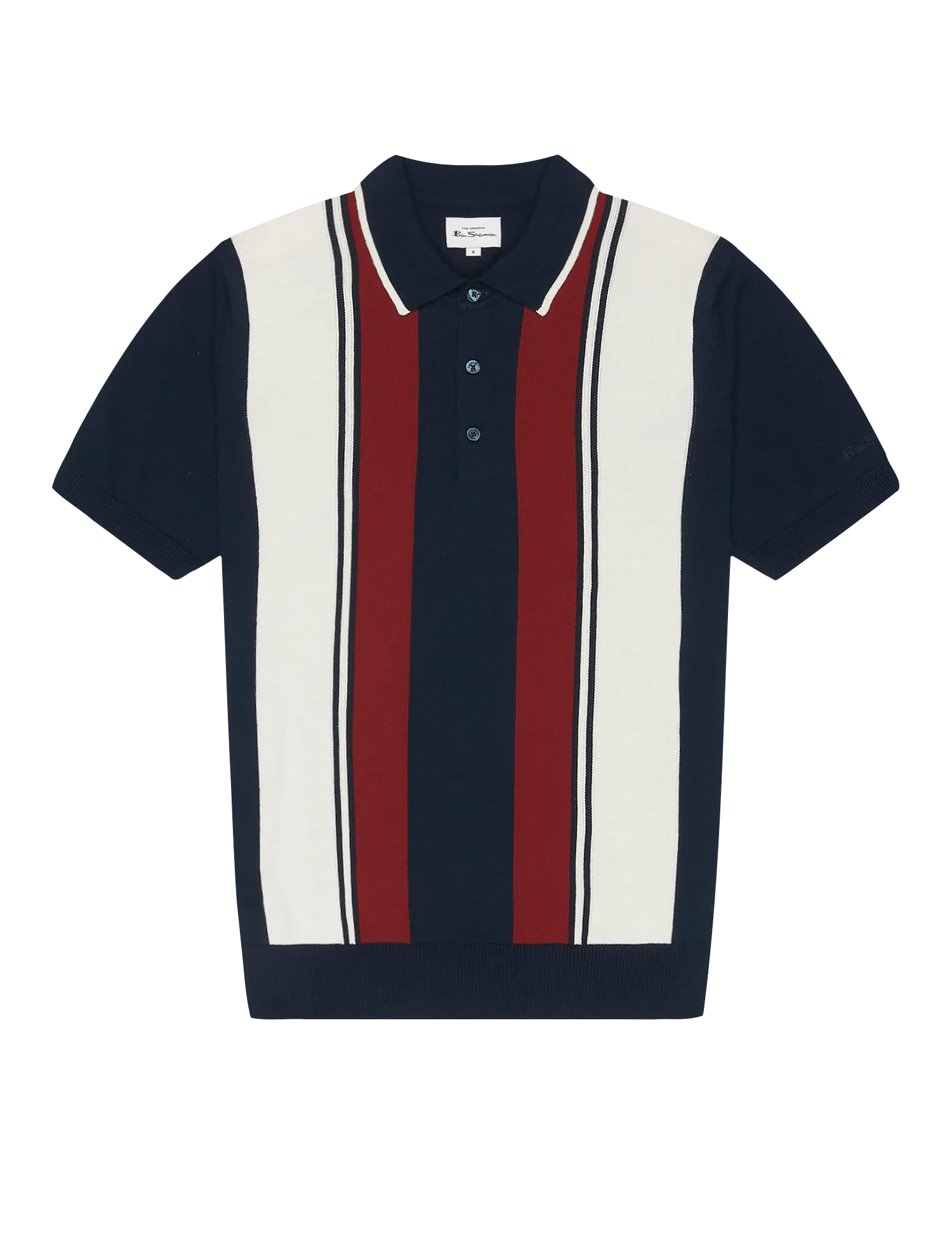 Polo Mod Stripe de Punto - ECRU