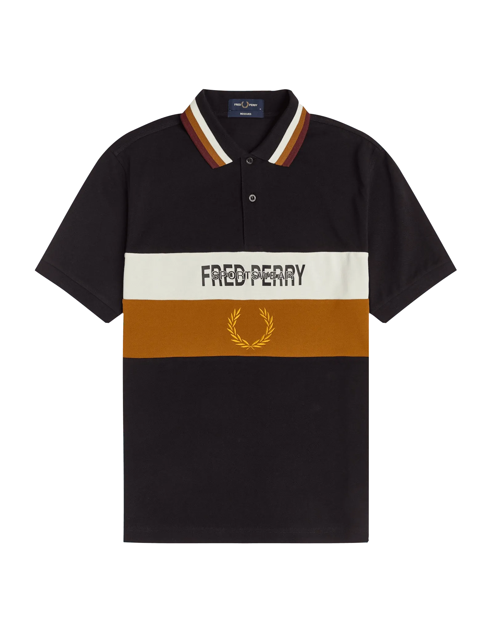 Polo Piqué Contrast Panel - ECRU