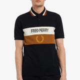 Polo Piqué Contrast Panel - ECRU