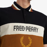 Polo Piqué Contrast Panel - ECRU