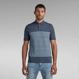 Polo Printed Stripe Fantem Blue Papyrus Stripe - ECRU