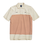 Polo Printed Stripe Papyrus Burned Orange Stripe - ECRU