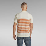 Polo Printed Stripe Papyrus Burned Orange Stripe - ECRU