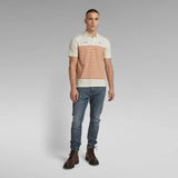 Polo Printed Stripe Papyrus Burned Orange Stripe - ECRU