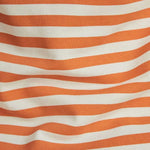Polo Printed Stripe Papyrus Burned Orange Stripe - ECRU